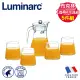 【法國Luminarc 樂美雅】布克林1壺4杯水具組_透明無色/玻璃壺/冷水壺/水杯/玻璃杯(ARC-P8349)