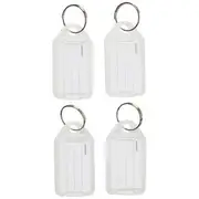 J.Burrows Key Tags Clear 4 Pack
