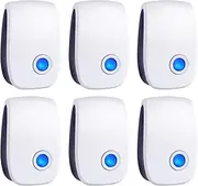 Ultrasonic Pest Control Repeller 6 Packs, Electronic Pest Repellent, Insect Repeller for Bugs, Mouse, Mosquito, Roach, Rodent, Spider, Ant