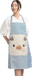 Cute Pig Kitchen Apron Polyeste Apron Cartoon Printed Home Clean Apron for Cooking Painting Kitchen Accessories Chef Apron