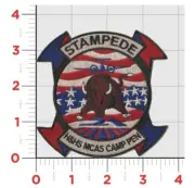 MARINE CORPS STAMPEDE H&HS MCAS CAMP PEN COLOR EMBROIDERED PATCH
