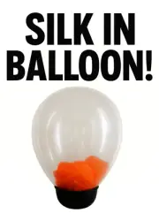 SILK IN BALLOON Stand Stage Magic Trick Clown Kid Show Clear Magician Appearing