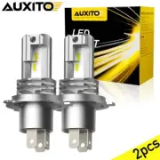 AUXITO H4 9003 LED Headlight Bulbs Conversion Kit High Low Dual Beam 6500K White (for: Smart)