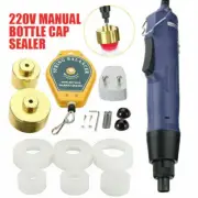 80W 10-50mm Electric Capping Machine Manual Bottle Cap Sealing Capper Kit 220V
