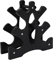 Grcfumo Dumbbell Rack, PP 3 Tier 20kg Bearing Weight Stand Holder, Easy Assembly Dumbbell Rack Stand for Home Gym