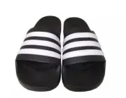 adidas Adilette Shower Men's Slides - Core Black/Cloud White/Core Black, US 13