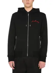 [Alexander McQueen] Alexander McQueen-Hooded Sweatshirt With Zip-Uomo S