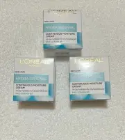 3X L'Oreal Paris Hydra-Renewal Face Moisturizer Sensitive Dry Skin Vitamin B5