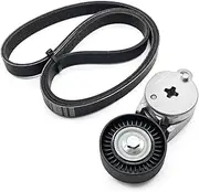 GOLACOD Engine Serpentine Belt Drive Kit with Tensioner Compatible with Toyota Camry 2012-2017, Fit for RAV4 2009-2018, Fit for Scion tC 2011-2016 39106, 49449, 89660, SK39106, 166200V020, 166200V021