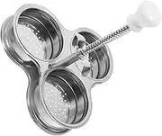 iplusmile Round Egg Cooker Rings Stainless Steel Poached Egg Molds for Cups Versatile Kitchen Tool for Breakfast Cooking for Home and Outdoor Use