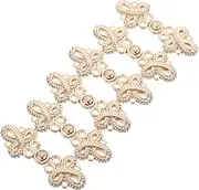 [OATIPHO] 10pcs Traditional Frog Clasps for Style Gowns Durable Buttons for Weddings and Effortless Fastening Decorative Clasps for Cheongsam