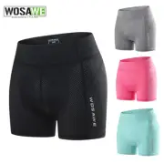 WOSAWE Women Cycling Underwear Gel 3D Padded Pants Bicycle Briefs Ladies Shorts