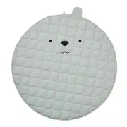 Jiggle & Giggle Kids Bunny 120cm Quilted Playmat Soft Padded Nursery Mat Grey