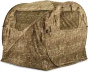 Spring Steel Hay Bale Hunting Ground Blind 1-2 Person Tent, Hunting Gear, Equipm