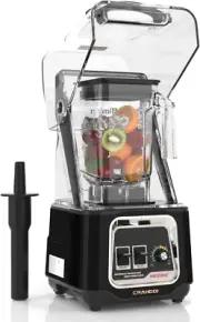 Commercial Smoothie Blender, Professional Countertop Blender with Removable Shie