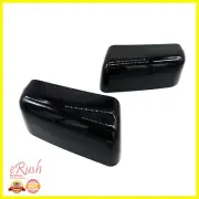 FOR 2004-2008 FORD F-150 BLACK 2PCS TOP HALF MIRROR COVER TRIM OVERLAY SET (for: Ford)