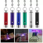 Mini Black Light Keychain Portable UV Lamp Torch Key Ring Handbag Ornament
