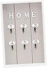 ROMISBABA 1Pc Nordic Wall Key Box Creative Key Storage Organizer for Home Entryway and Easy to Install Elegant Design Grey for Keys and Keychains