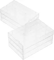 6pc Retro Cassette Tape Storage Cases High Clarity Plastic Record Storage Box Organizers for Cassette Collecti