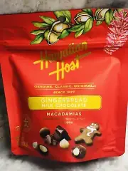 Macadamias Dusted W/Cinnamon/Ginger/All Spice Gingerbread Milk Chocolate. 4oz
