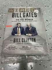 2013 DECEMBER WIRED MAGAZINE - BILL CLINTON & BILL GATES COVER - L 18580