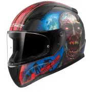 FF353 Rapid II Zombie Black Red 06 Full Face Helmet