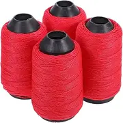Parliky 4-Roll Nylon Twine for Gardening DIY Strong Plant Ties Heavy Duty Rope for Construction Crafting