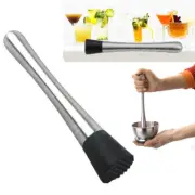 Stainless Steel Cocktail Muddler Bar Manual Mixer Barware Drink Mojito Cocktail.
