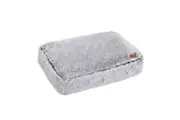 Paws & Claws 80cm x 60cm Large Calming Plush Pet Dog Washable Bed Mattress Grey