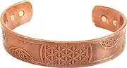 [Touchstone] Indian Hand Crafted Healing Copper Bracelet Chakra Jewelry Cuff Gift Women Men.