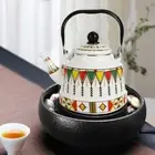 Color Printing Enamel Tea Kettle Universal Boil Water Kettle Teapot Kitchen