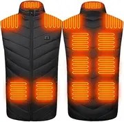 [scosao] Heated Vest for Women Men,Electric Rechargeable Heating Jacket Unisex Winter Warming Heated Coat Lightweight Down Vest