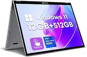MiniBook X 2-in-1 Touchscreen Laptop, 512GB SSD 12GB RAM, Intel N100 (up to 3.4GHz),10.51" Windows 11 Convertible Laptop, 1TB SSD Expand,1920x1200, Backlit Keyboard, WiFi 6, BT5.2, Webcam