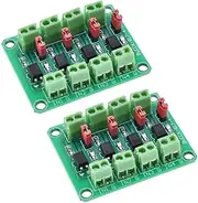 2PCS PC817 2 4 8 Channel Optocoupler Insulated Circuit Board Voltage Converter Adapter Module 3.6-30V Driver Light Insulation Module (CH4)