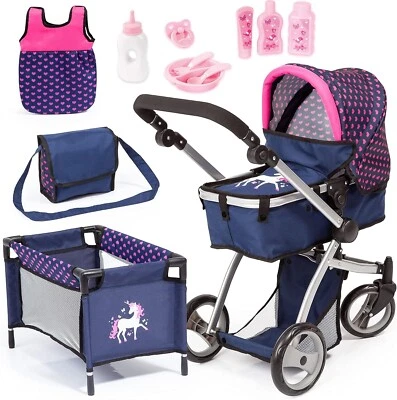 Design 18354AC Huge pram Jogger Sport Dolls Stroller Height Adjustable Mega