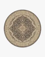 245' Round | Machine Washable Runner Rug | Kid & Pet Friendly | Indoor Rug | Adeline Dark Wood Rug | Ruggable