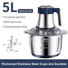 5Liter Electric Meat Grinder Stainless Steel Food Chopper Blender Processor 500W