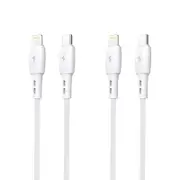 (2 Pack) TRANYOO (T-P1) 1M PD 20W Fast Charging Type C to 8 Pin Lightning Cable PD Cable Data Charger Cord For Apple Devices