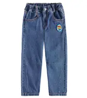 [Jellymallow] Jellymallow Friends wide-leg jeans Y 10/11 blue