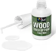 DWIL Wood Touch Up Paint - 1.5 Oz Touch Up Paint Pen for Wood Refinishing, Quick-Dry Paint for Scratches,Chips and Spots on Furniture, Cabinets, Doors, Tables, and Dressers (White)