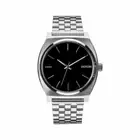 New NIXON A045000-00 Time Teller Unisex 37 Stainless Black Dial Watch