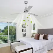 52'' Ceiling Fan with Remote Control 6 Speed Indoor Modern Ceiling Fan No Lights