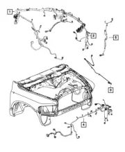 Genuine Mopar Front End Module Wiring 68145483AD