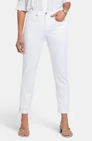 NYDJ Margot Girlfriend Jeans in Optic White at Nordstrom, Size 4