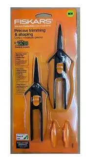 NEW MODEL Fiskars Non-stick Softgrip® Micro-Tip Pruning Snip (2 Pack) BAY HYDRO