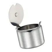 200ml / 285ml Stainless Steel Spice Jars Storage Jars with Spoon for Home