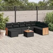Garden Sofa Set Poly Rattan Outdoor Patio Furniture Table Chairs Set Wicker | Seating Balcony Bench Deck Apartment - 189 Characters
