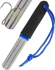 V-Groove Dart Sharpener, Precision Portable Slim Double Sided Diamond Grinding File, Compact Slim Fishing Hook Hone Sharpening Tool for Fishing Grinding Rapid Sharpening Reduced Bounce Outs