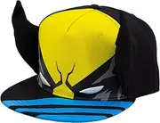 [Concept One] Marvel X-Men Baseball Cap, Wolverine Adjustable Flat Brim Snapback Hat