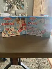 Melissa & Doug Get Well Doctor Kit Play Set & Get Well First Aid Play Set